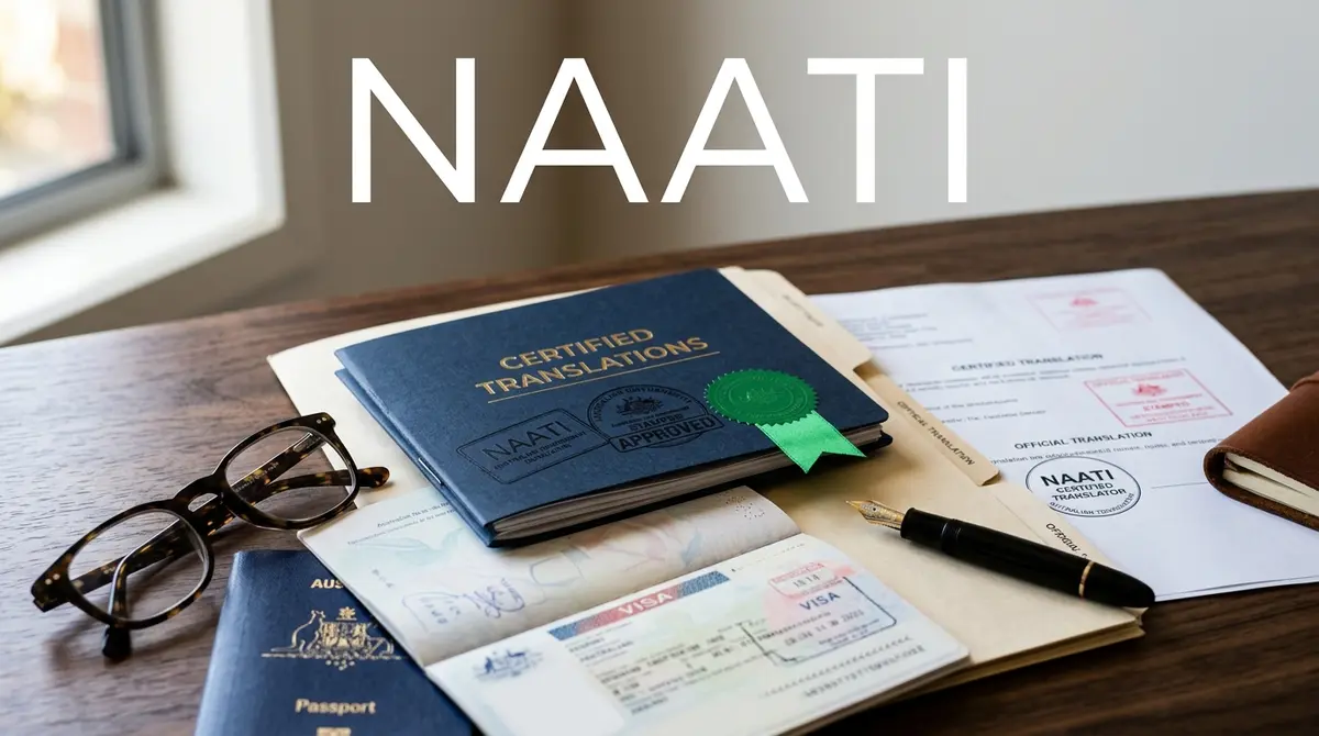 NAATI-certified translation documents including passport, visa and official translated paperwork